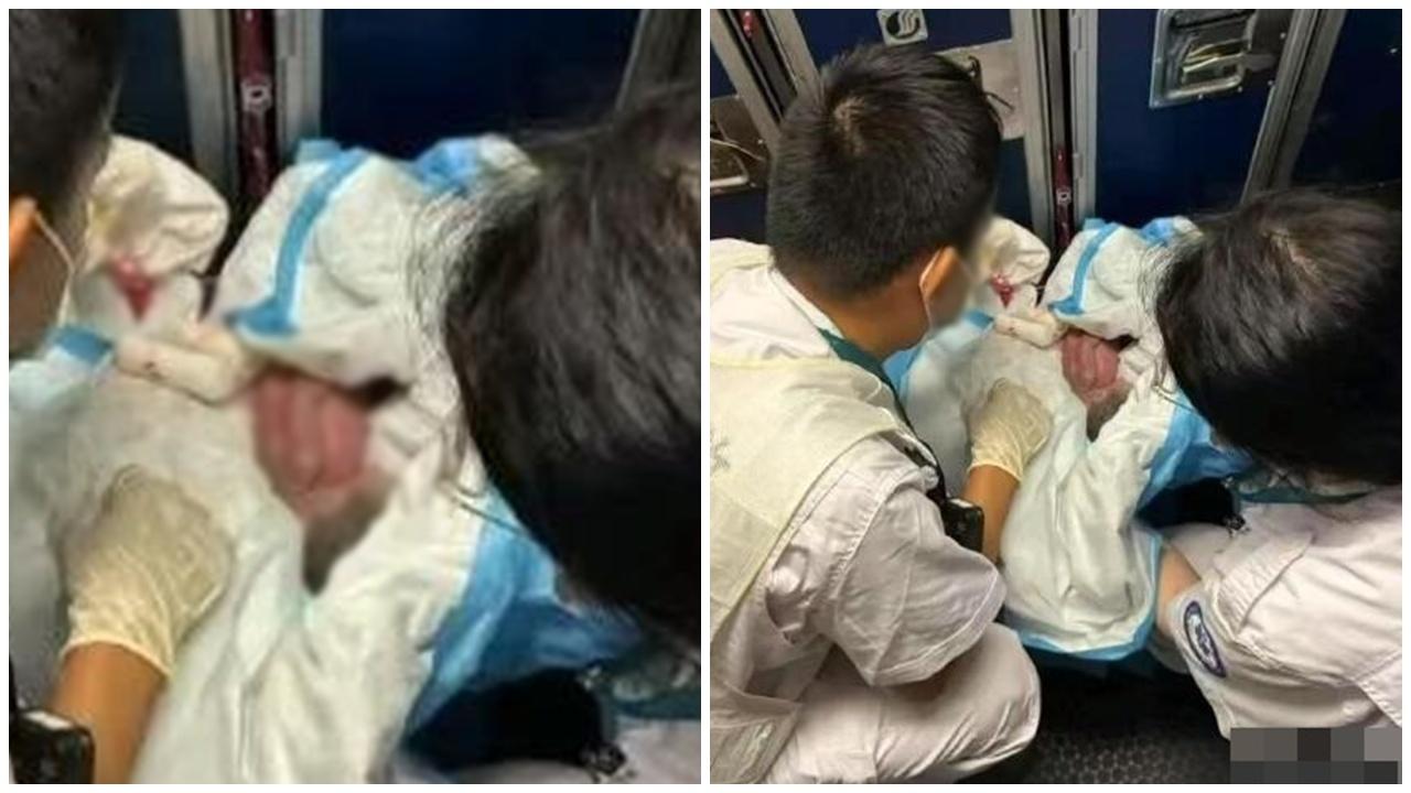 山東航空驚傳16歲少女機上分娩傳染梅毒，海口機場拒透露。(微博)