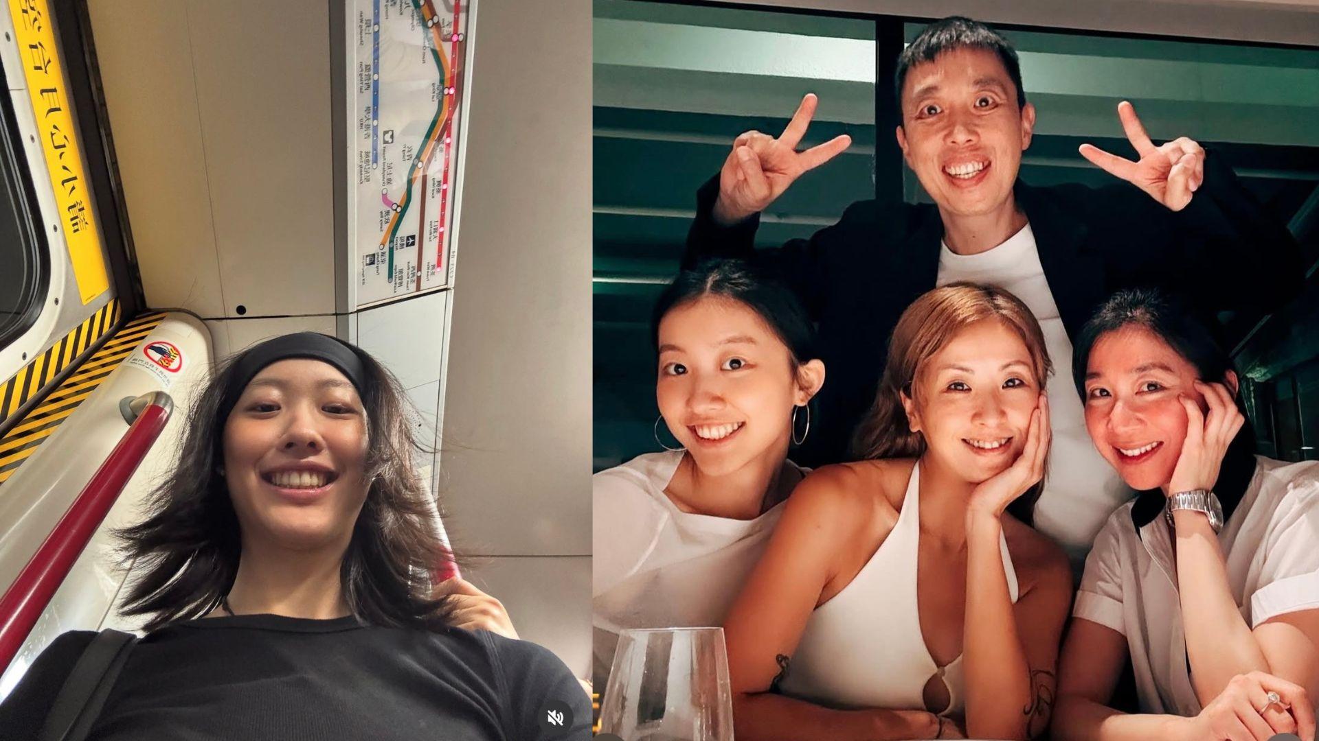 陳康堤貼地搭港鐵 徐濠縈帶20歲乖女出席圈中飯聚