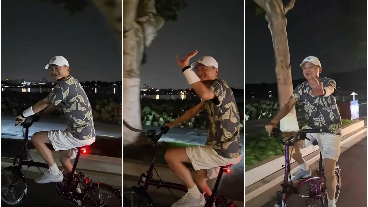 馬雲夜騎西湖被野生捕獲。(網上圖片)