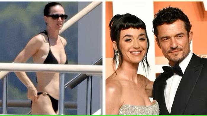 Katy Perry分手後穿三點式再遇奧蘭多