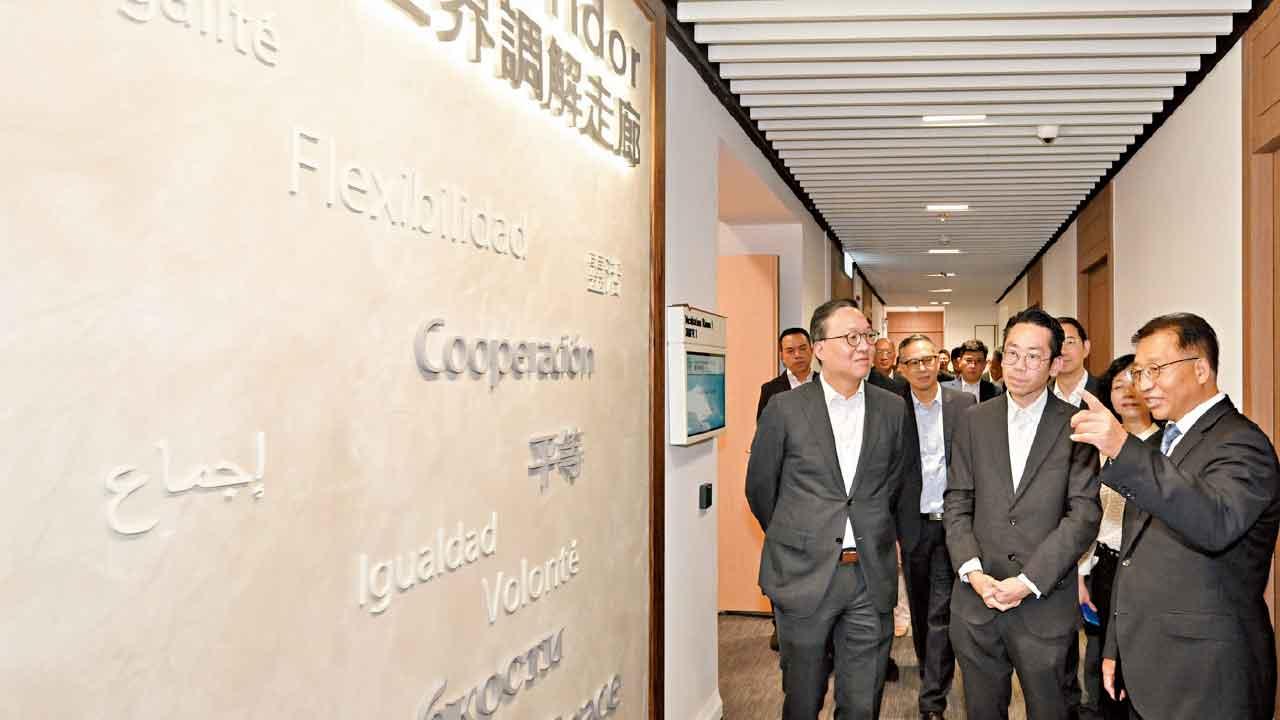 國際調解院總部大樓竣工 周五交付調解院籌備辦公室