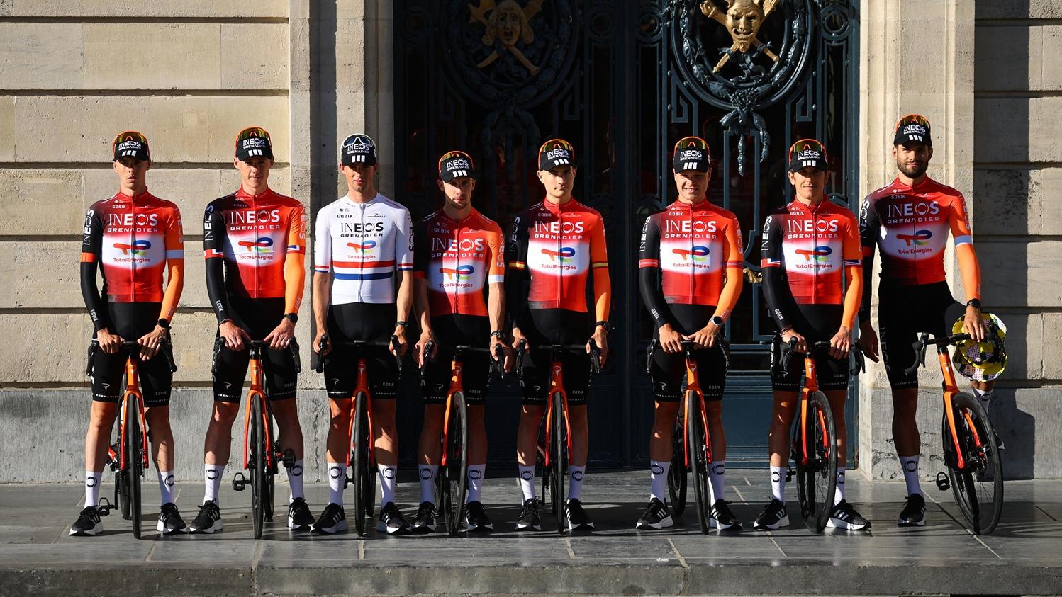 環法單車賽英力士車隊。(路透社)