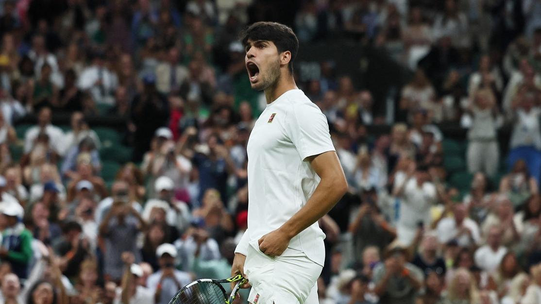 艾卡拉斯晉級男單八強。(路透社)