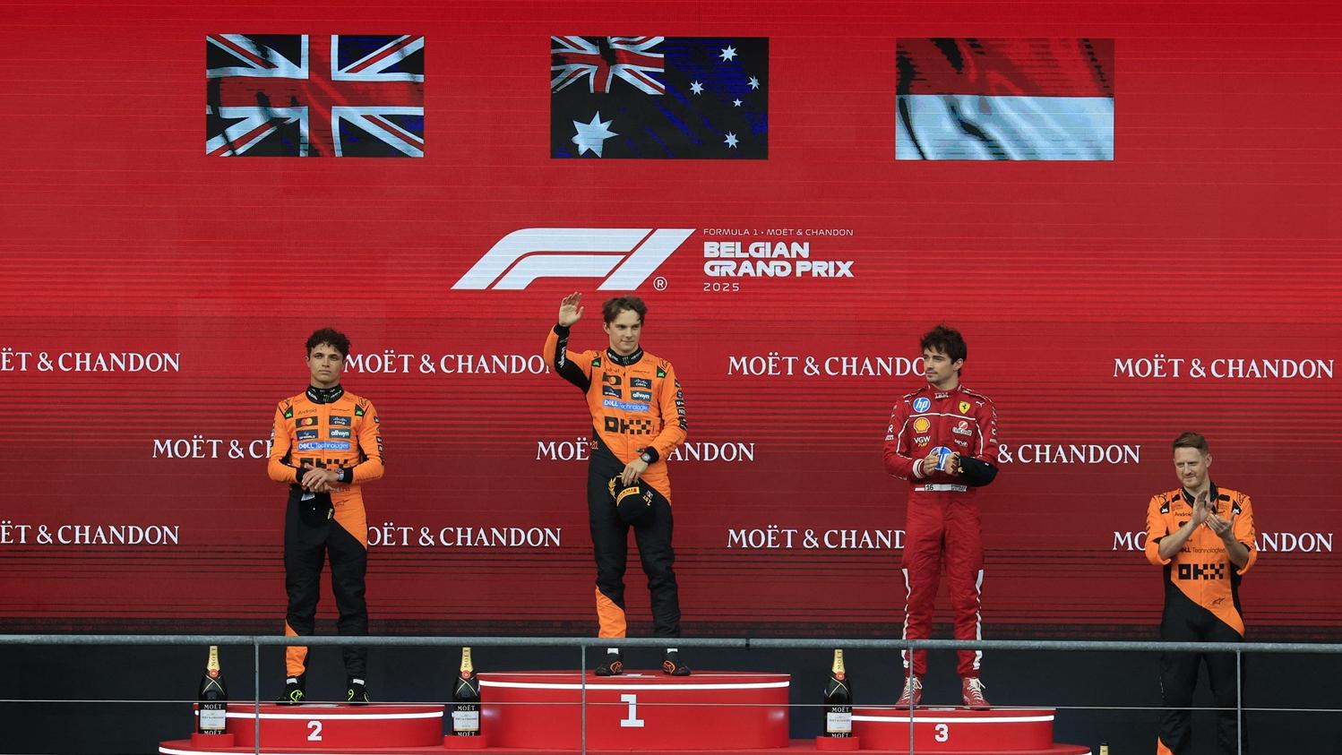 麥拿侖在比利時站再次包辦頭兩位。(路透社)