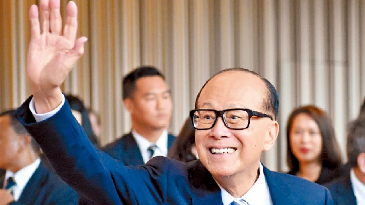 圖為長和創辦人李嘉誠。(資料圖片)