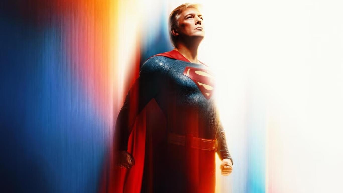 白宮上載「特朗普超人照」辯稱憲法無禁止 網民惡搞變凸肚超人