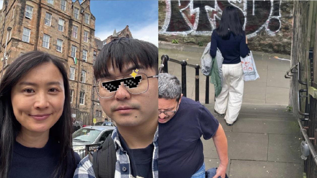 網友愛丁堡偶遇素顏陳法拉 讚嘆：真人體態好少女