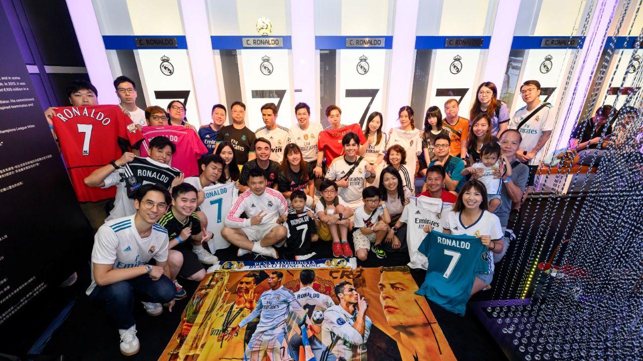 C朗博物館｜皇馬香港球迷會到訪 近百球迷齊穿7號球衣