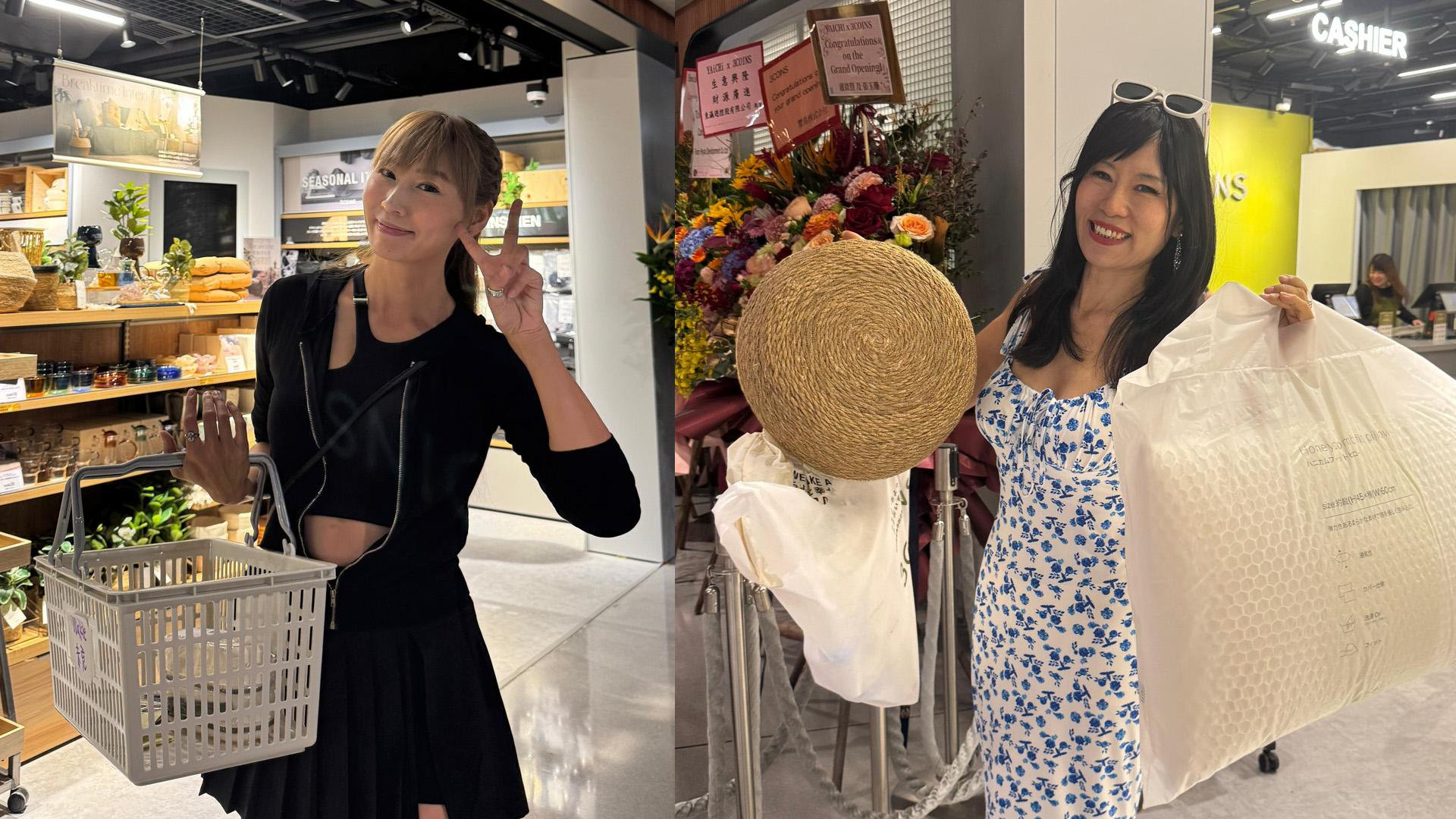 3COINS香港開幕 七師傅莊韻澄入場掃貨