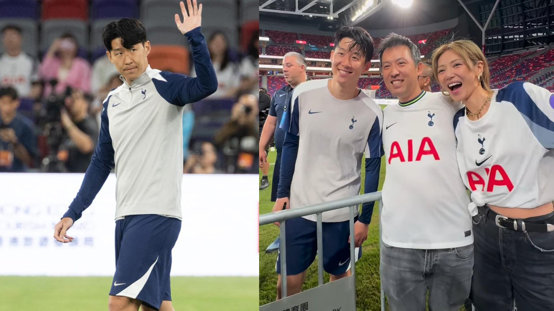 熱刺訪港｜倪晨曦成功與孫興民集郵簽名 大讚Sonny超級nice