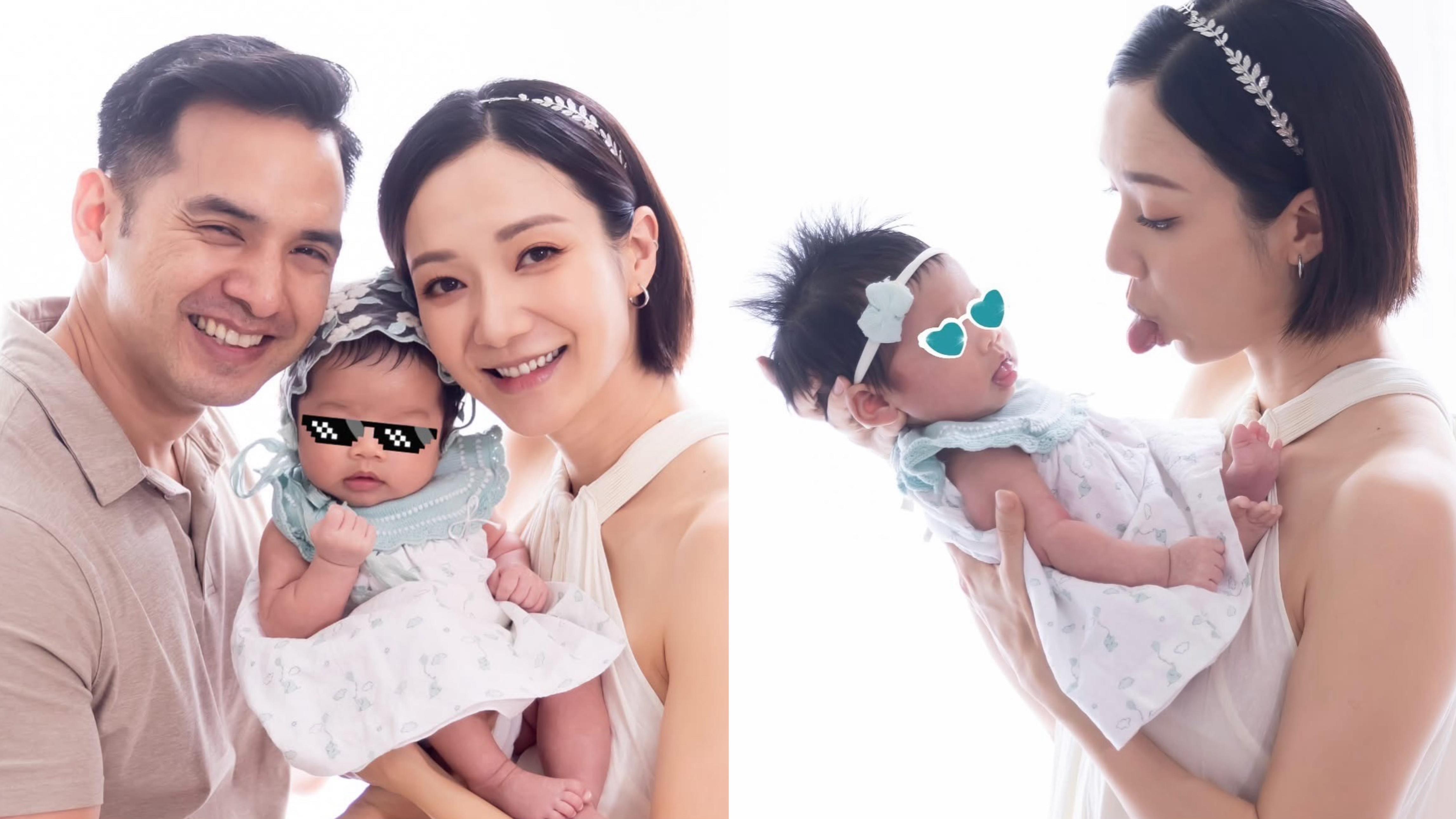 王君馨大晒萌爆女兒可愛表情 生B兩個月極速瘦身得天獨厚