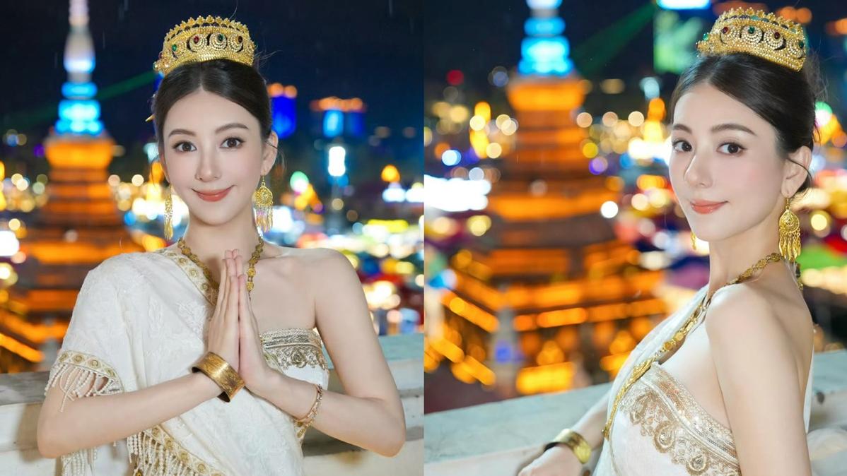 方媛佗B遊西雙版納 大晒白滑香肩