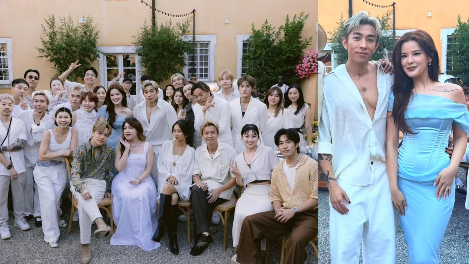 TysonYoshi意大利婚禮賓客陣容星光熠熠 張敬軒Serrini盛裝出席