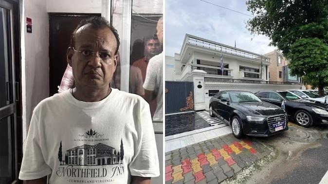 47歲的賈恩涉嫌在加濟阿巴德(Ghaziabad)租豪宅，經營假大使館，被警方拘捕。(互聯網、美聯社)