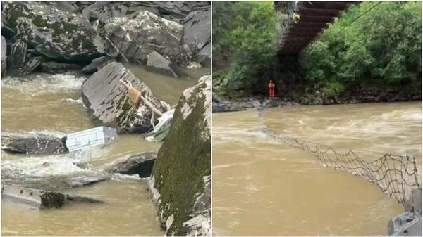 四川觀光包車墮崖2死5失蹤　包括司機及三對母女遊客