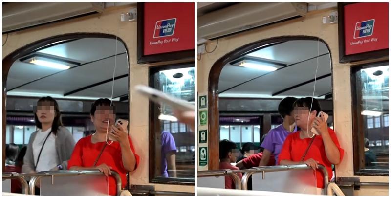 有網民發帖文表示，一名中年女子在天星小輪「偷電」煲電話粥，竟直接「拉線」，把差電線連接小輪船頂的插蘇(_ctlreagan_＠Threads)