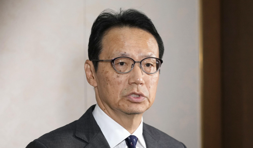 日本駐華大使金杉憲治到法院旁聽，他對判刑感到極度遺憾。(共同社)