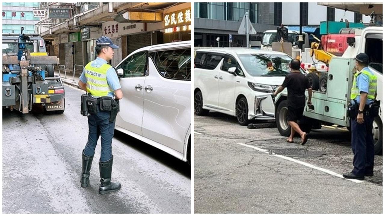 警油尖打擊違泊發逾千張牛肉乾，30歲男涉無牌駕駛等4罪被捕。(警方相片)