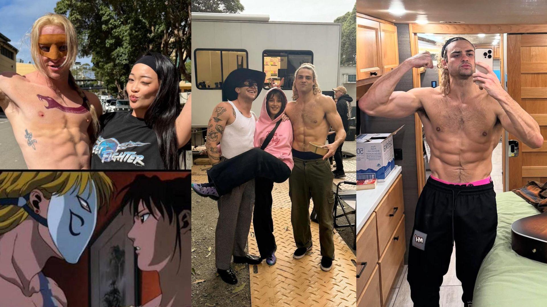 街頭霸王｜Noah Centineo爆肌演真人版Ken 春麗孖Vega曬片場合照