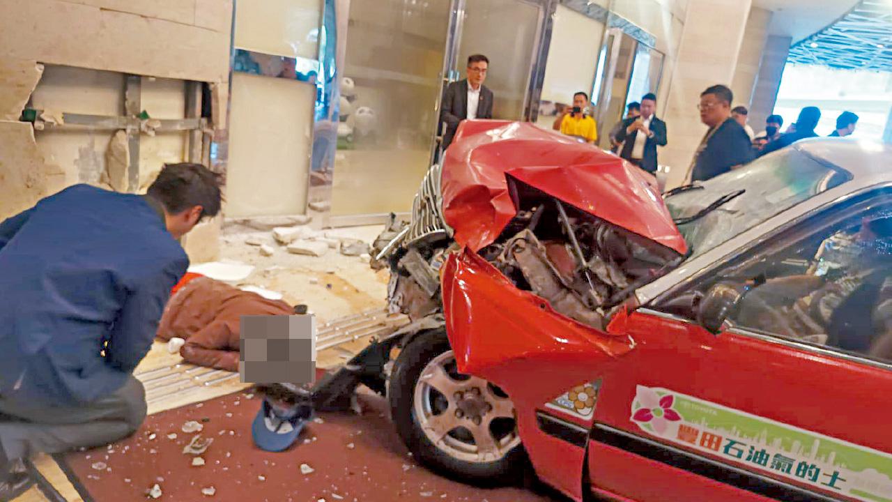 荃灣奪命車禍 菲籍男遊客魂斷香江 八旬的士司機疑暈一暈 車輛失控肇禍