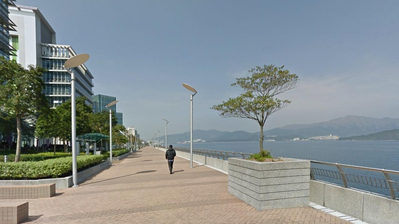 大埔白石角海濱長廊。（Google地圖截圖）