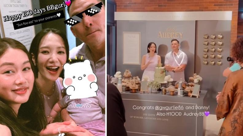 王君馨囡囡百日宴派對 衛蘭岑麗香賀肥嘟嘟B女