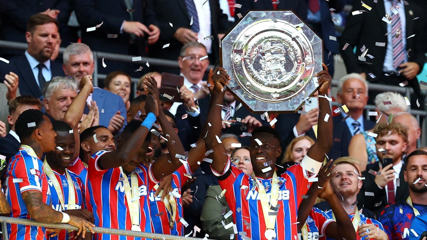 水晶宮首次贏得社區盾的冠軍。(路透社)