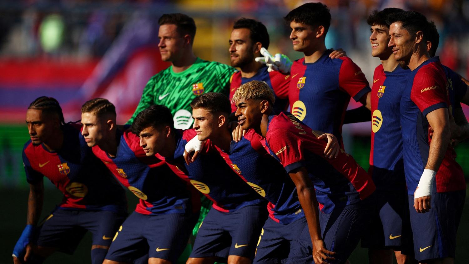 西甲巴塞隆拿。(路透社)