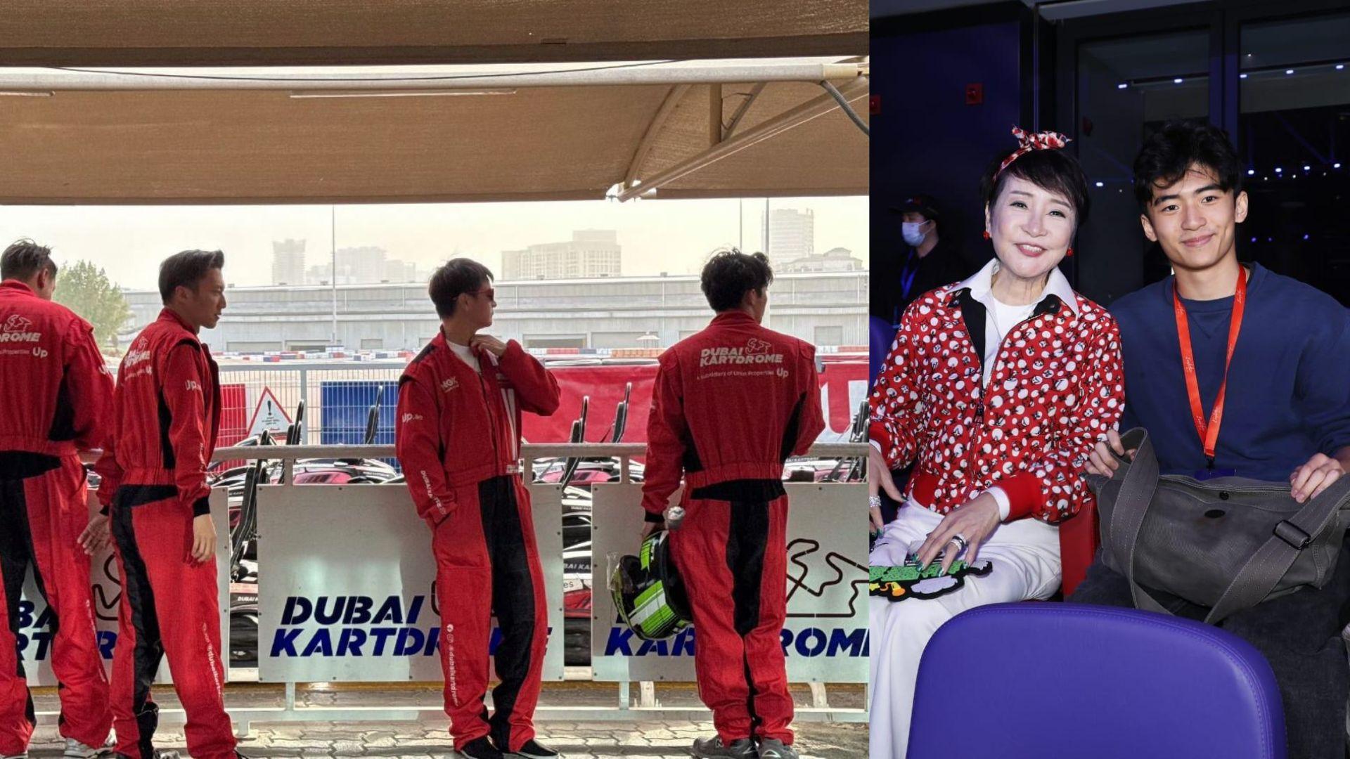 謝霆鋒帶18歲大仔Lucas飛抵杜拜 父子齊穿上賽車服似足電影場面