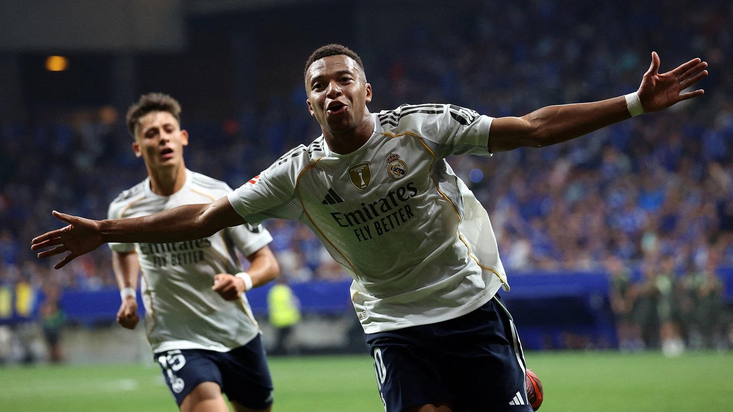 麥巴比為皇家馬德里攻入兩球。(路透社)