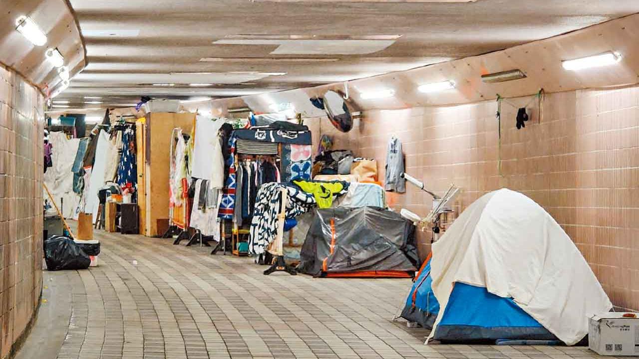 臨時避暑中心地點不便 或不知道 65%無家者 不適切居所人士從未用