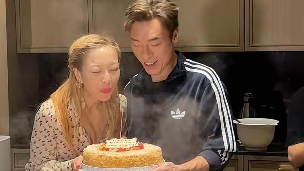 許志安鄭秀文合體慶8月生日 冧爆吹蠟燭切蛋糕