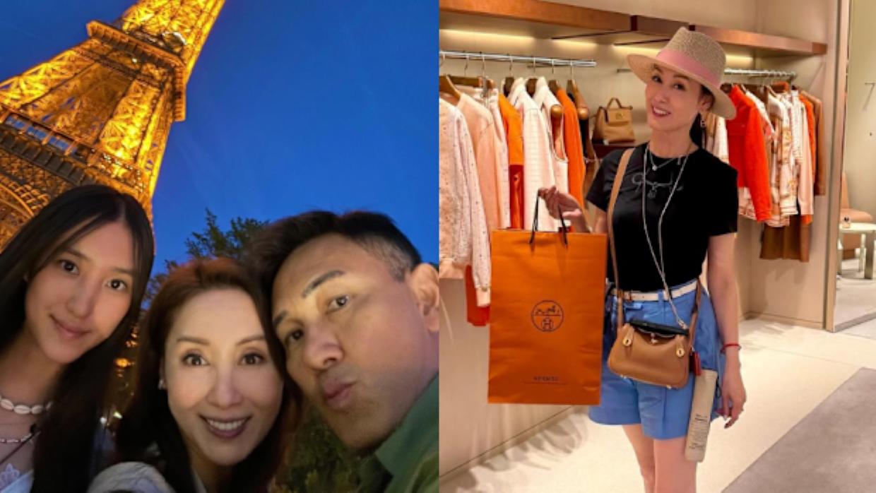 郭可盈與女兒巴黎合影被讚似兩姊妹　曬名牌戰利品驚人購買力震驚網民