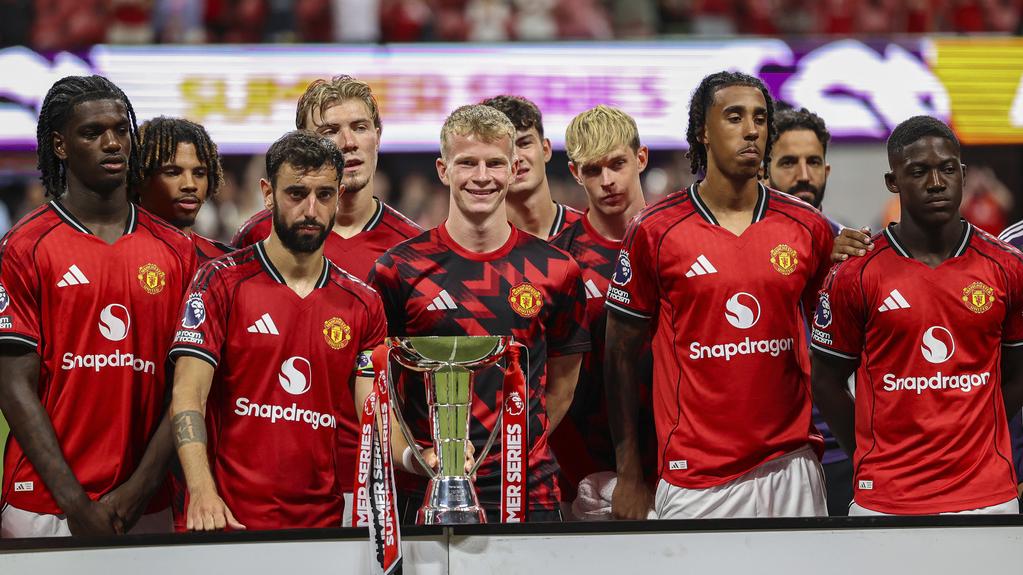 曼聯在英超夏季系列賽奪標。(美聯社)