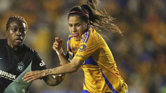 墨西哥女足國腳的奧華妮。(美聯社)