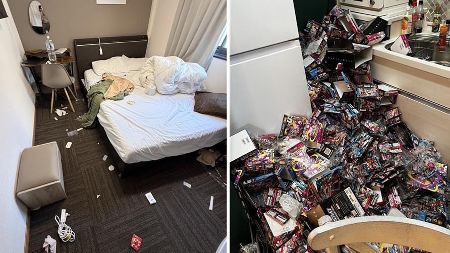 日本民宿變垃圾屋《寵物小精靈》卡包裝堆山 老闆稱是中國遊客