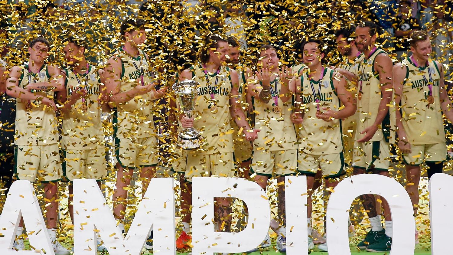 澳洲男籃贏得亞洲盃冠軍。(新華社)