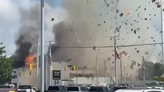 車輛失控撞動物醫院煤氣管後逃逸　致劇烈氣爆3消防員受傷