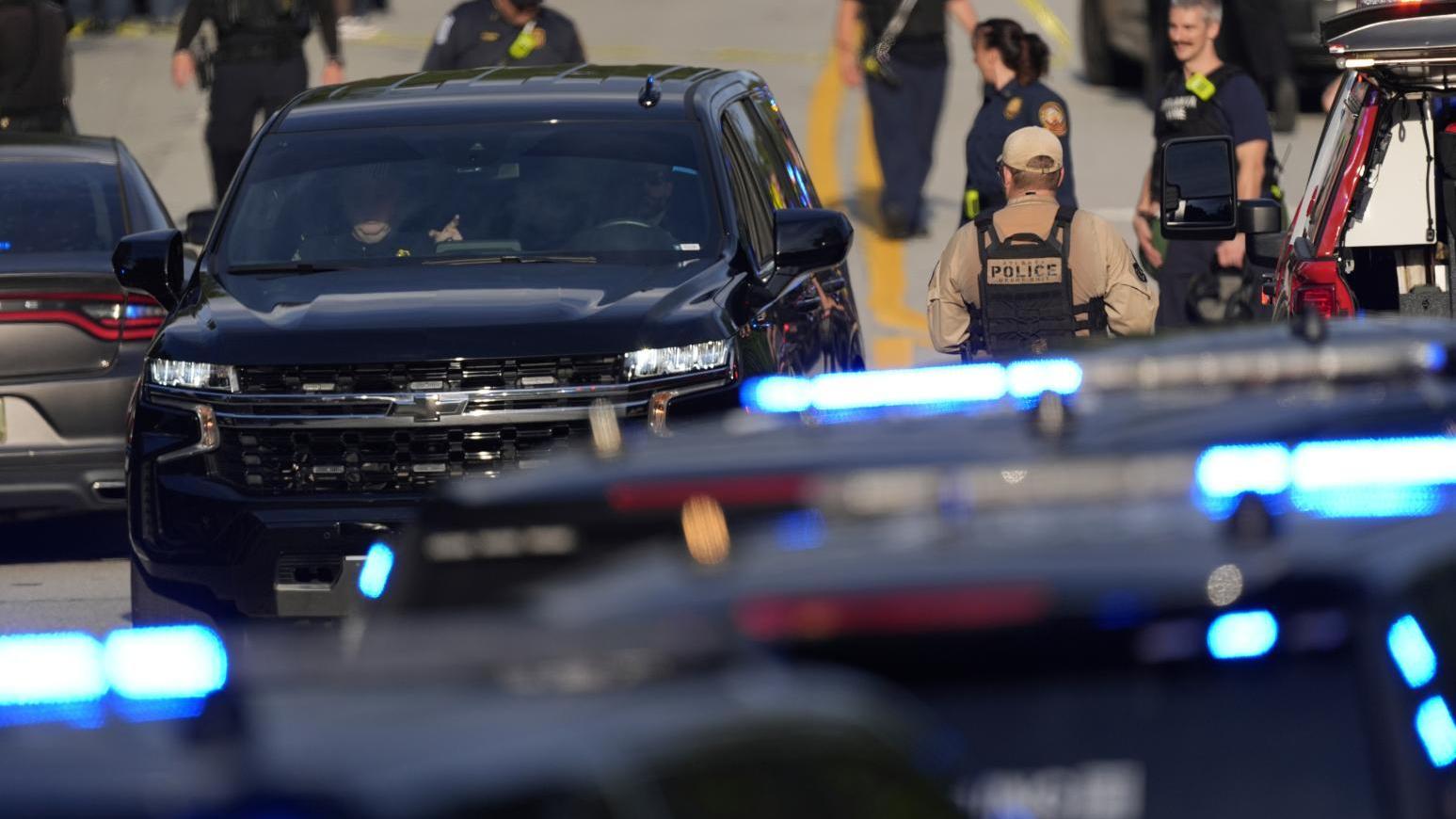 美國埃默里大學校園內發生槍擊案。（圖／美聯社）