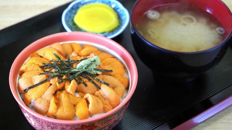 因海水暖化，北海道馬糞海膽丼價格飆漲，令一般家庭難以負擔。(資料圖片)