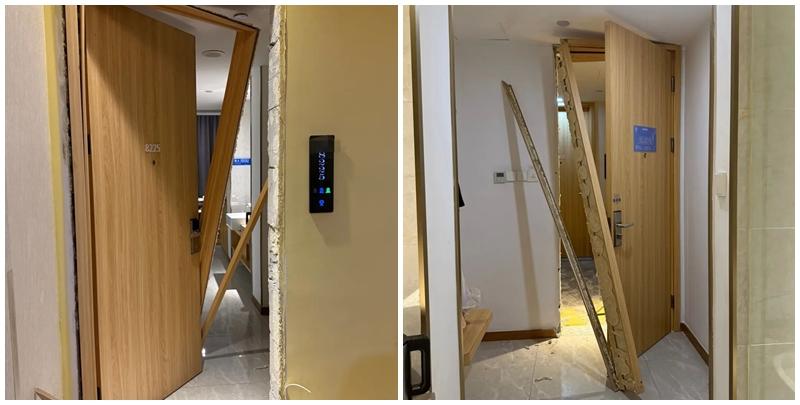 內地一名男子近日於杭州出差入住酒店時，被一名陌生男子狂踢房門四五腳後闖入房間，當時他剛洗完澡還沒來得及穿衣服，陌生男子進入房間與其對視後便迅速逃離現場。(《江南都市報》)