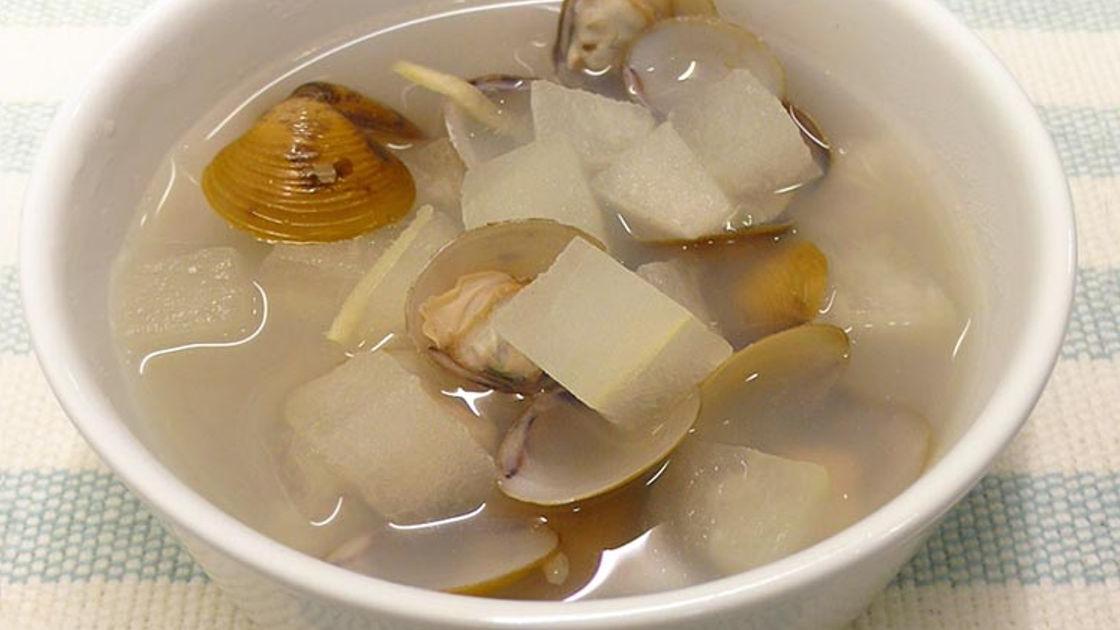 薑絲蜆肉冬瓜湯