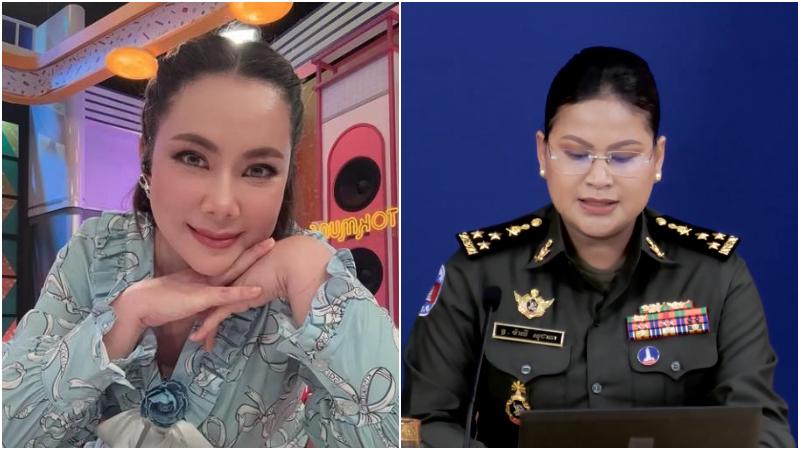 翁普迪（左）與瑪麗淑潔達少將。