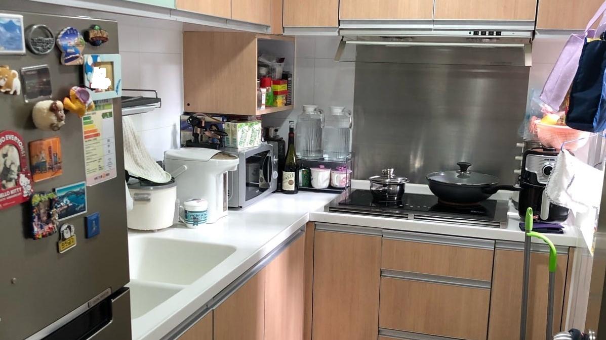 荃翠濤閣套三房單位裝修企理，廚房配套亦新淨。(代理提供)