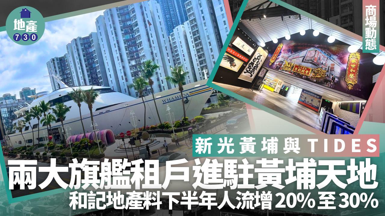 新光黃埔與TIDES雙地標進駐黃埔天地 和記地產料下半年人流增20%至30%