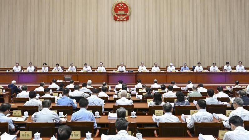 十四屆全國人大常委會第十七次會議。(新華社)