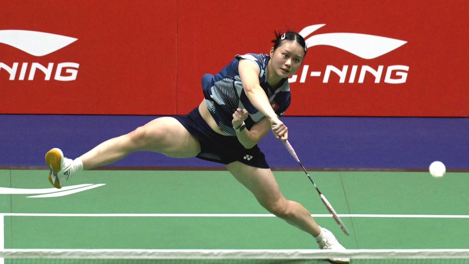 香港羽毛球代表盧善恩。(新華社)