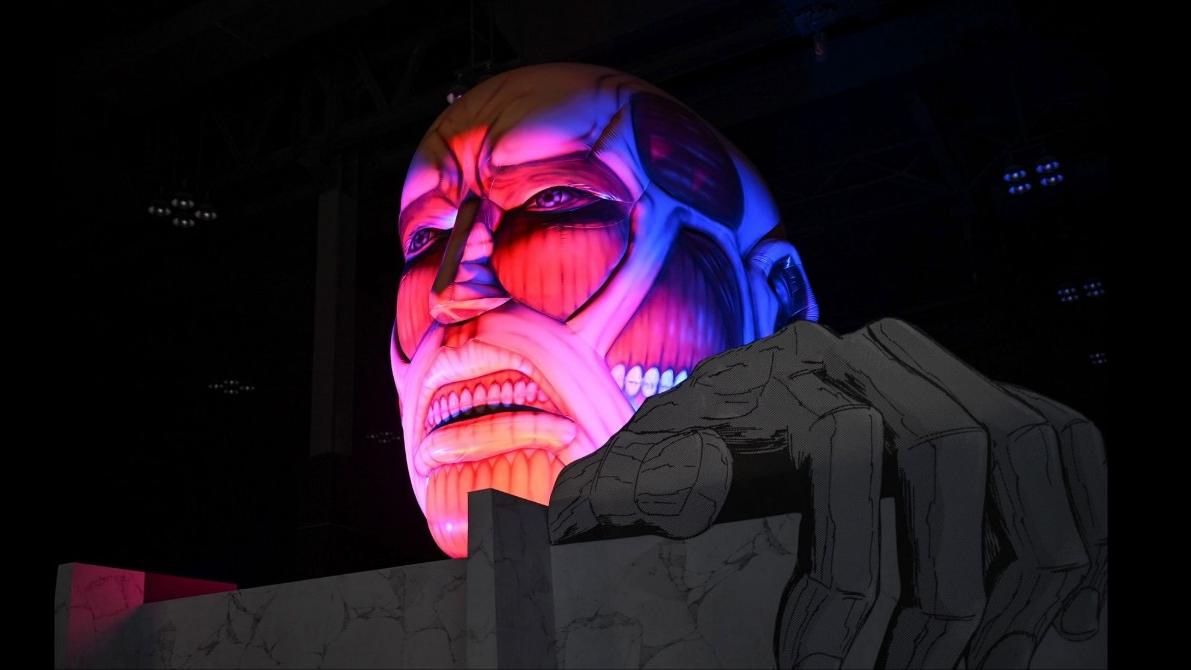 6.2米巨人降臨《進擊的巨人》香港展