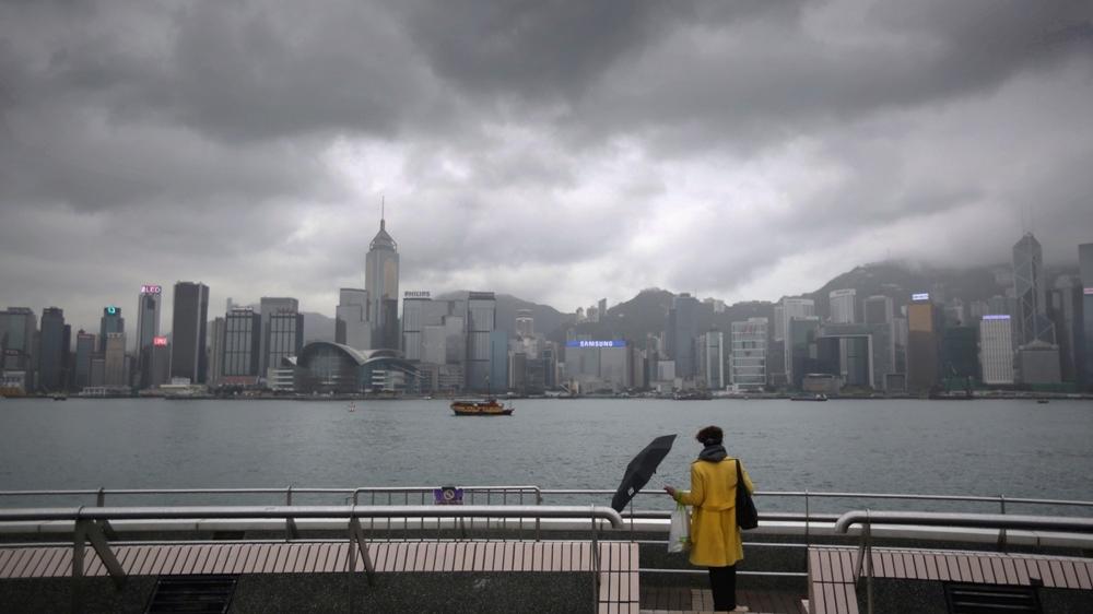 颱風米娜，最新天氣。(資料圖片)