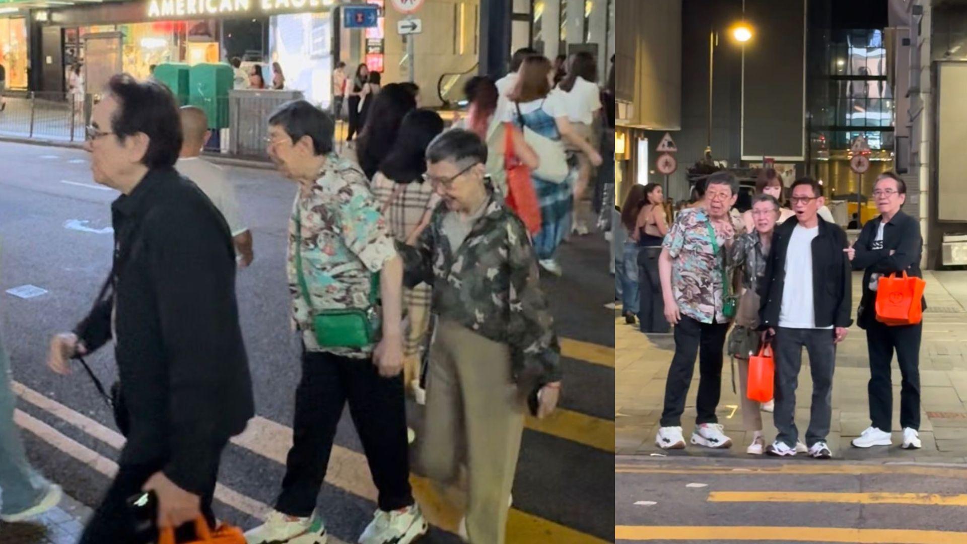 獨家捕獲｜93歲胡楓約姜大衛夫婦飯局 李琳琳傍實夜遊中環
